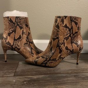 Snake Print Bootie